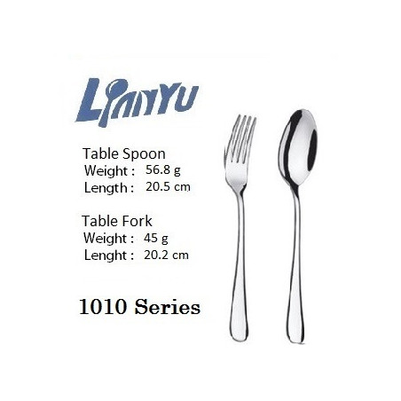 1pc 1010 Table Spoon + 1pc 1010 Table Fork Set (1010 Series)