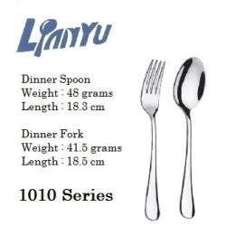 1pc 1010 Dinner Spoon + 1pc 1010 Dinner Fork