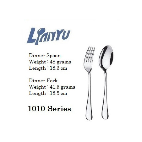 1pc 1010 Dinner Spoon + 1pc 1010 Dinner Fork
