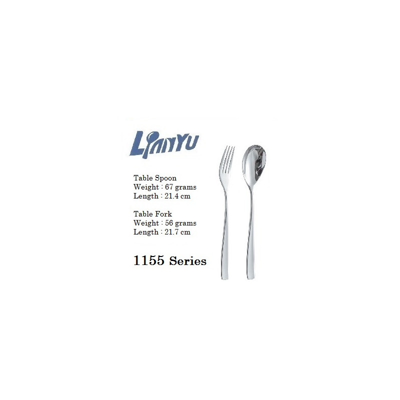 1pc 1155 Table Spoon + 1pc 1155 Table Fork