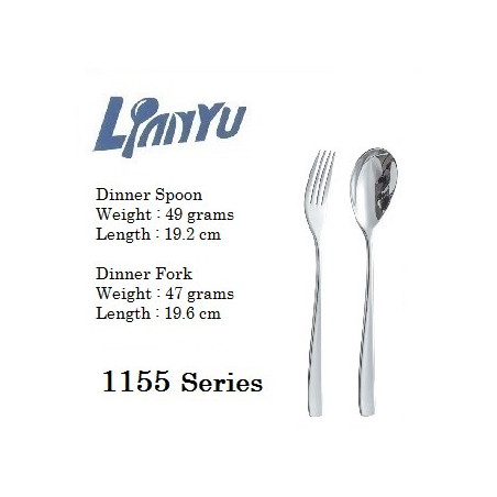 1pc 1155 Dinner Spoon + 1pc 1155 Dinner Fork