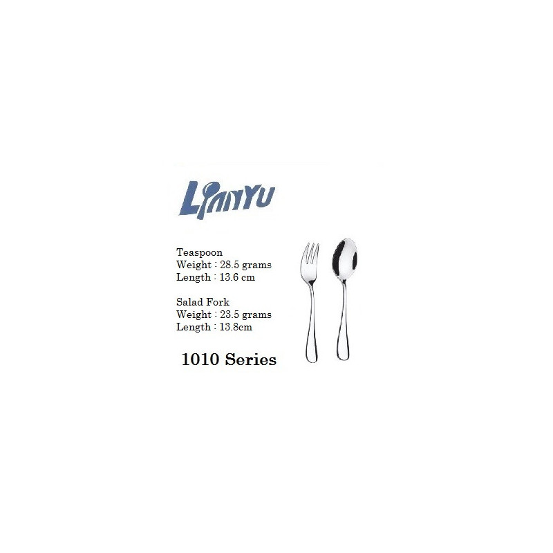 1pc 1010 Teaspoon + 1pc 1010 Salad Fork